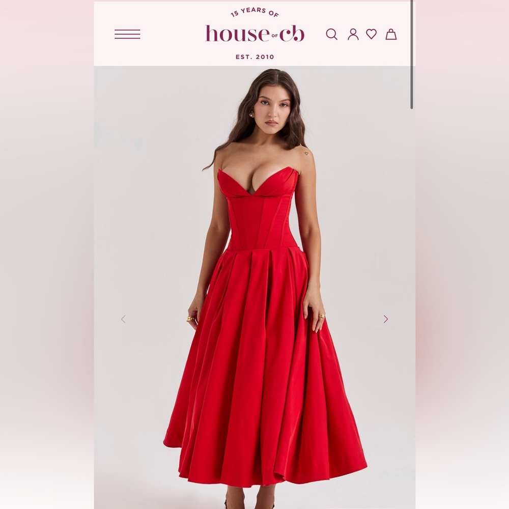 House of CB Scarlet Strapless Dress